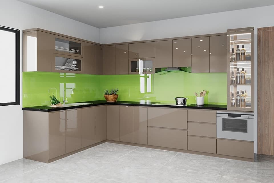 Mẫu thi công tủ bếp được chọn nhiều nhất tại Đà Nẵng