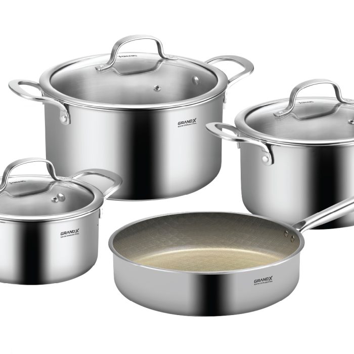 Bộ nồi inox Grand X - 7 món