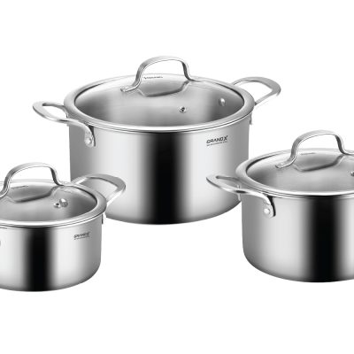 Bộ nồi inox 304 Grand X - 6 món